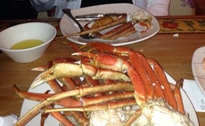 Crab leg buffet at Beau Rivage